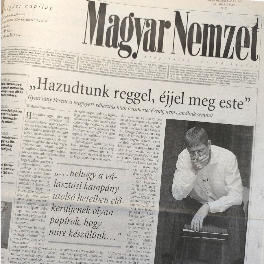 Magyar Nemzet, 2006.09.18